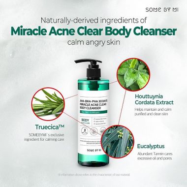 Sữa Tắm Giảm ,Ngăn Ngừa Mụn Some By Mi AHABHAPHA 30 Days Miracle Acne Body Cleanser 400ml