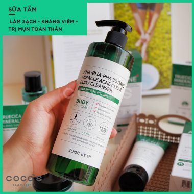 Sữa Tắm Giảm ,Ngăn Ngừa Mụn Some By Mi AHABHAPHA 30 Days Miracle Acne Body Cleanser 400ml
