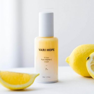 Kem Dưỡng Vitamin C Dưỡng Trắng, Giảm Và Ngăn Ngừa Thâm Sau 8 Ngày Vari:Hope VariHope 8 Days Pure Vitamin C Cream 50ml