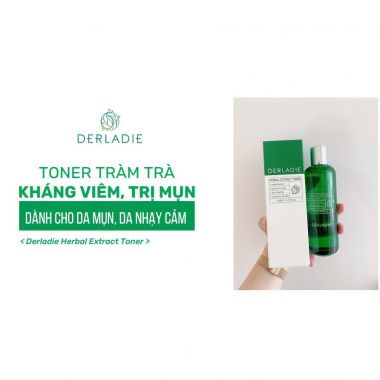  Nước Hoa Hồng Derladie Trà Tràm Giảm Viêm Ngăn Ngừa Mụn Herbal Extract Toner 140ml