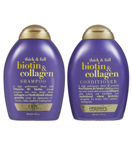 Dầu Xả OGX Thick & Full và Biotin & Collagen Shampoo Làm Dày Tóc, Dưỡng Tóc Bồng Bềnh Chắc Khoẻ 385ml
